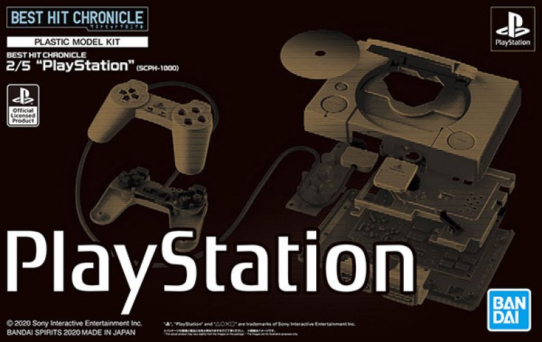 Bandai BEST HIT CHRONICLE 2/5 "PlayStation" (SCPH-1000) Plastic Model Kit