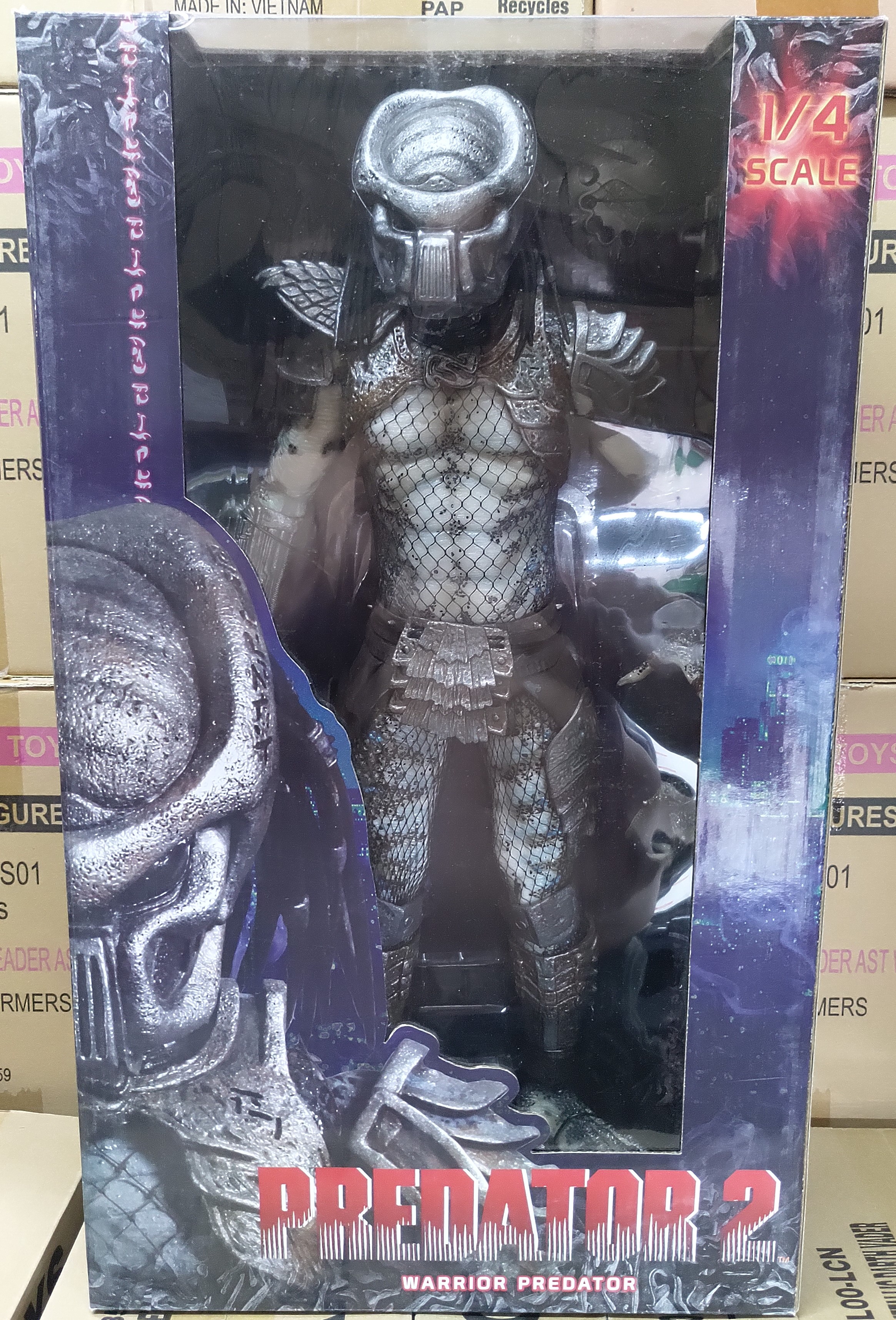 NECA Predator 2 Quarter Scale Warrior Predator Action Figure