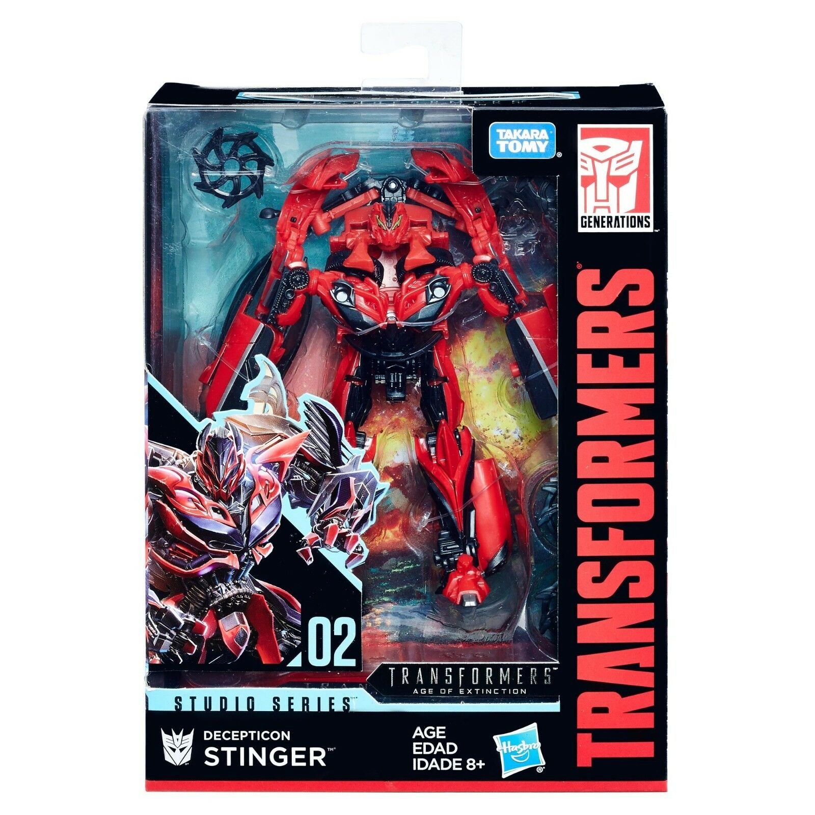 Hasbro TRANSFORMERS STUDIO SERIES 02 DELUXE CLASS DECEPTICON STINGER FIGURE