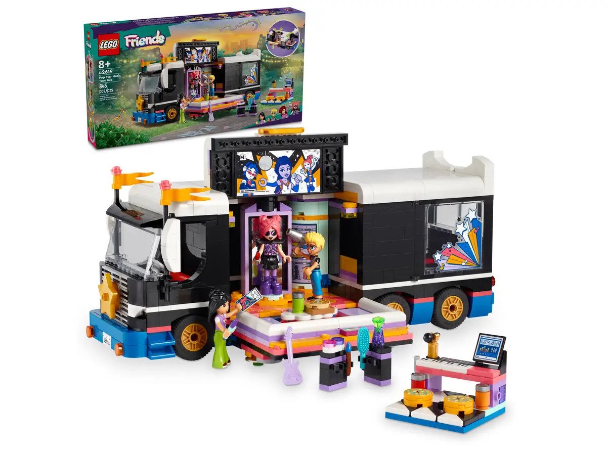 LEGO Friends Series 42619 Pop Star Music Tour Bus