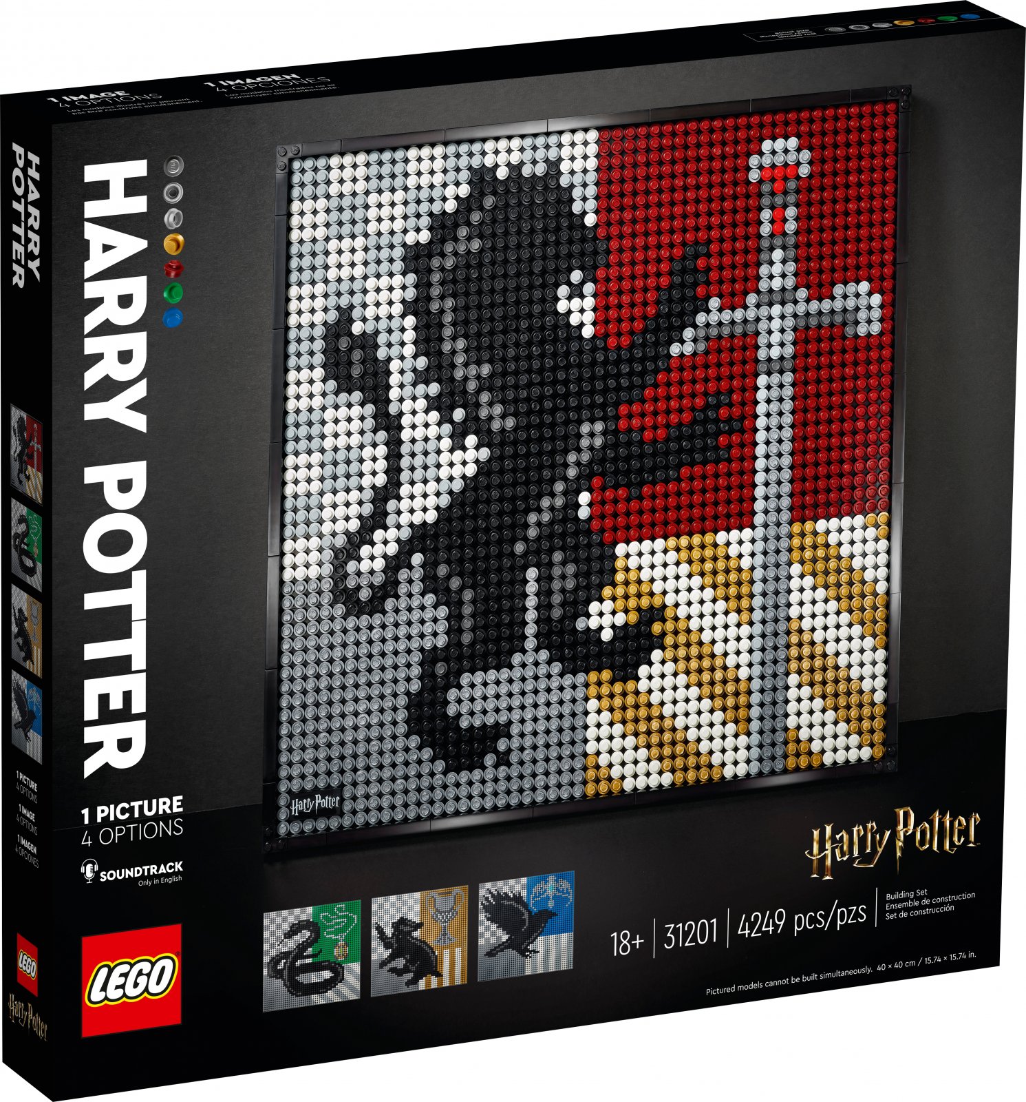 LEGO Art Series 31201 Harry Potter Hogwarts Crests