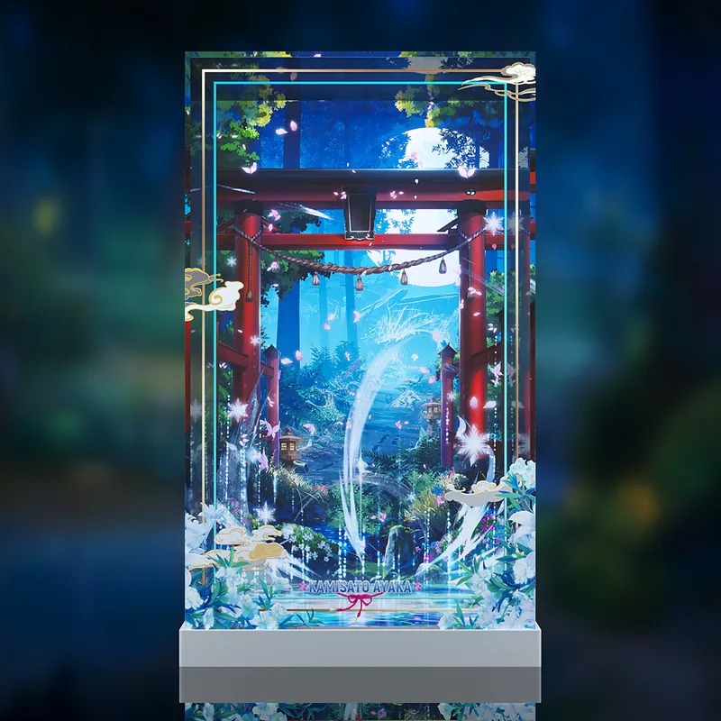 【AOWOBOX】APEX-TOYS 原神 神裡綾華 白鷺霜華Ver.手辦 高透手辦主題展示盒