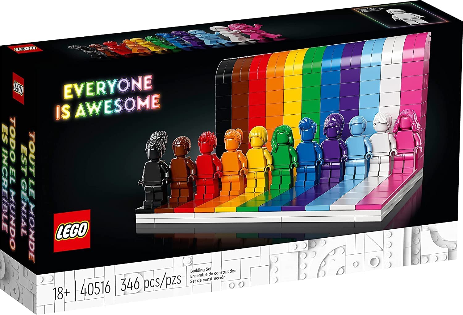 LEGO Ideas Series 40516 Everyone is Awesome - Pride Celebration with 11 Minifigures