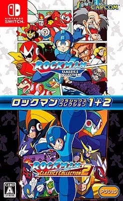 Nintendo Switch Game NS Rockman Classic Collection 1+2 Japanese Version