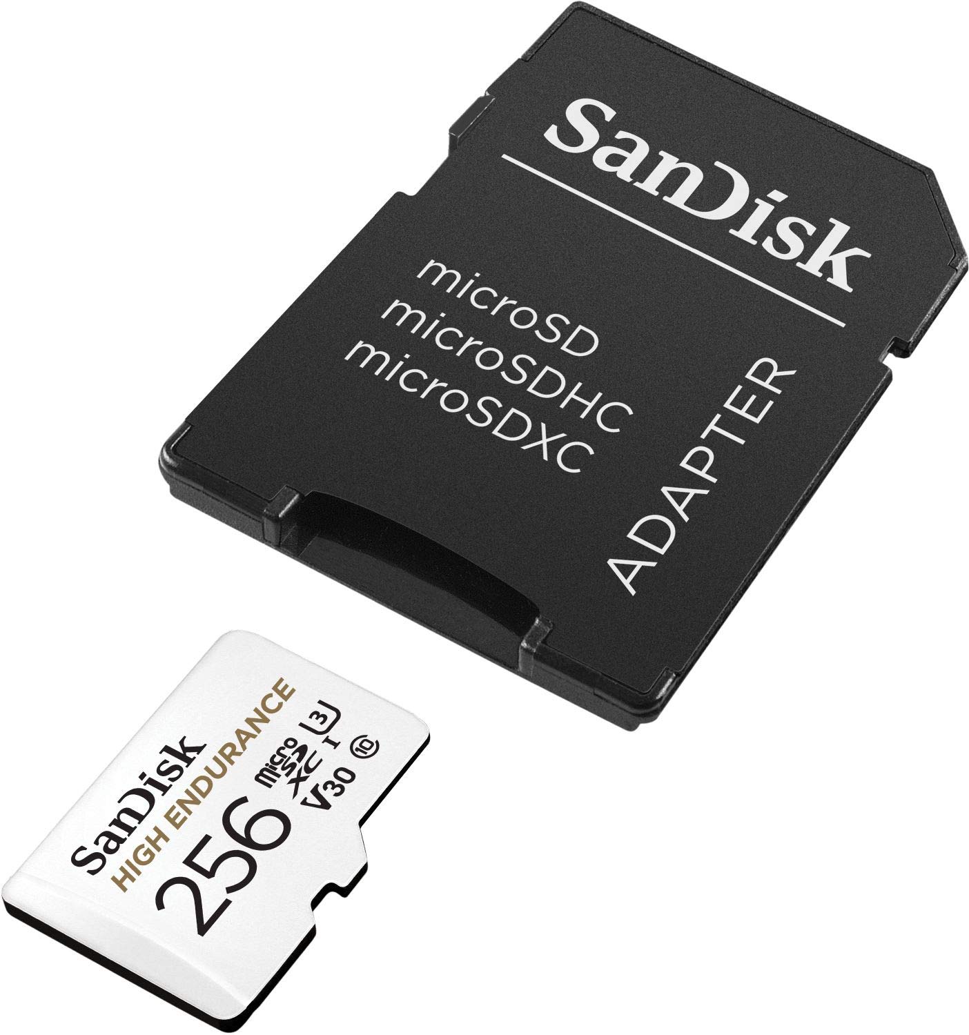 SanDisk 256GB High Endurance MicroSDHC Video Monitoring V30 U3 Class 10 100MB/s SDSQQNR-256G