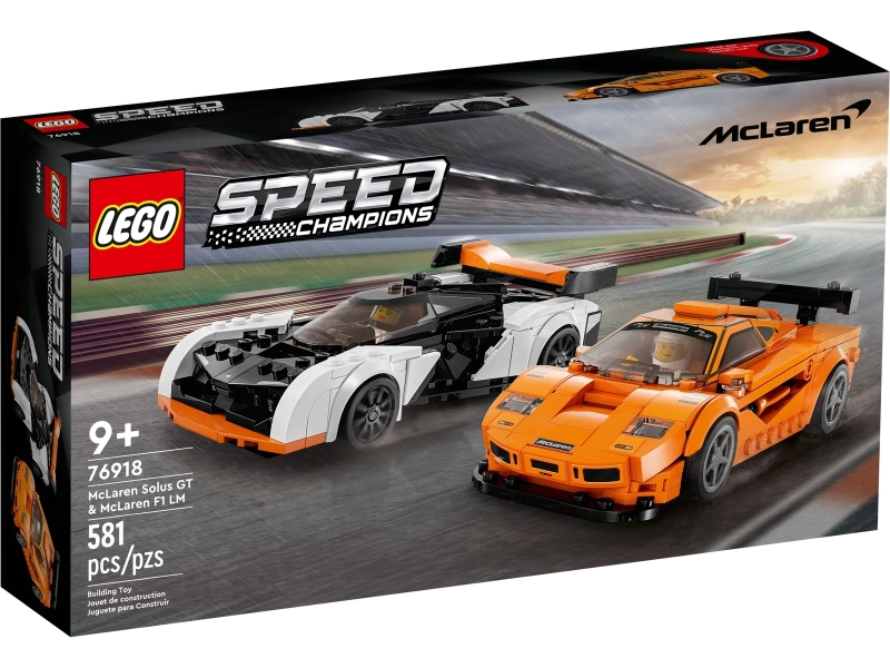 LEGO Speed Champions Series 76918 McLaren Solus GT & McLaren F1 LM