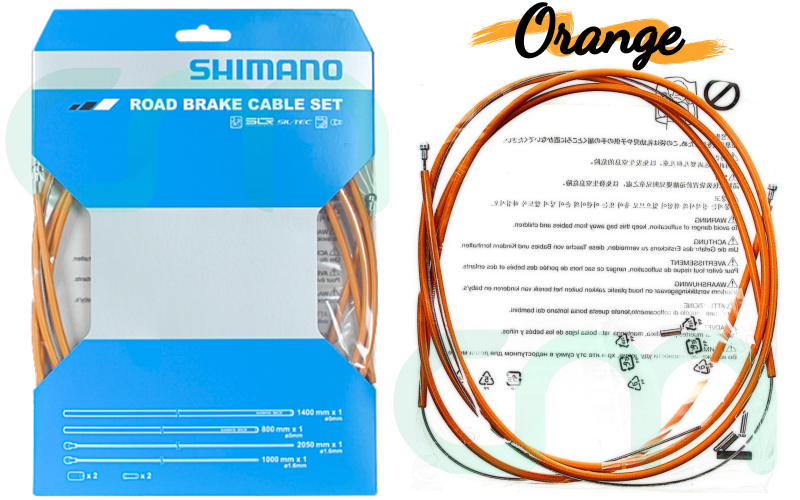 Shimano Road PTFE Brake Cable / Housing Set NIB (Orange)