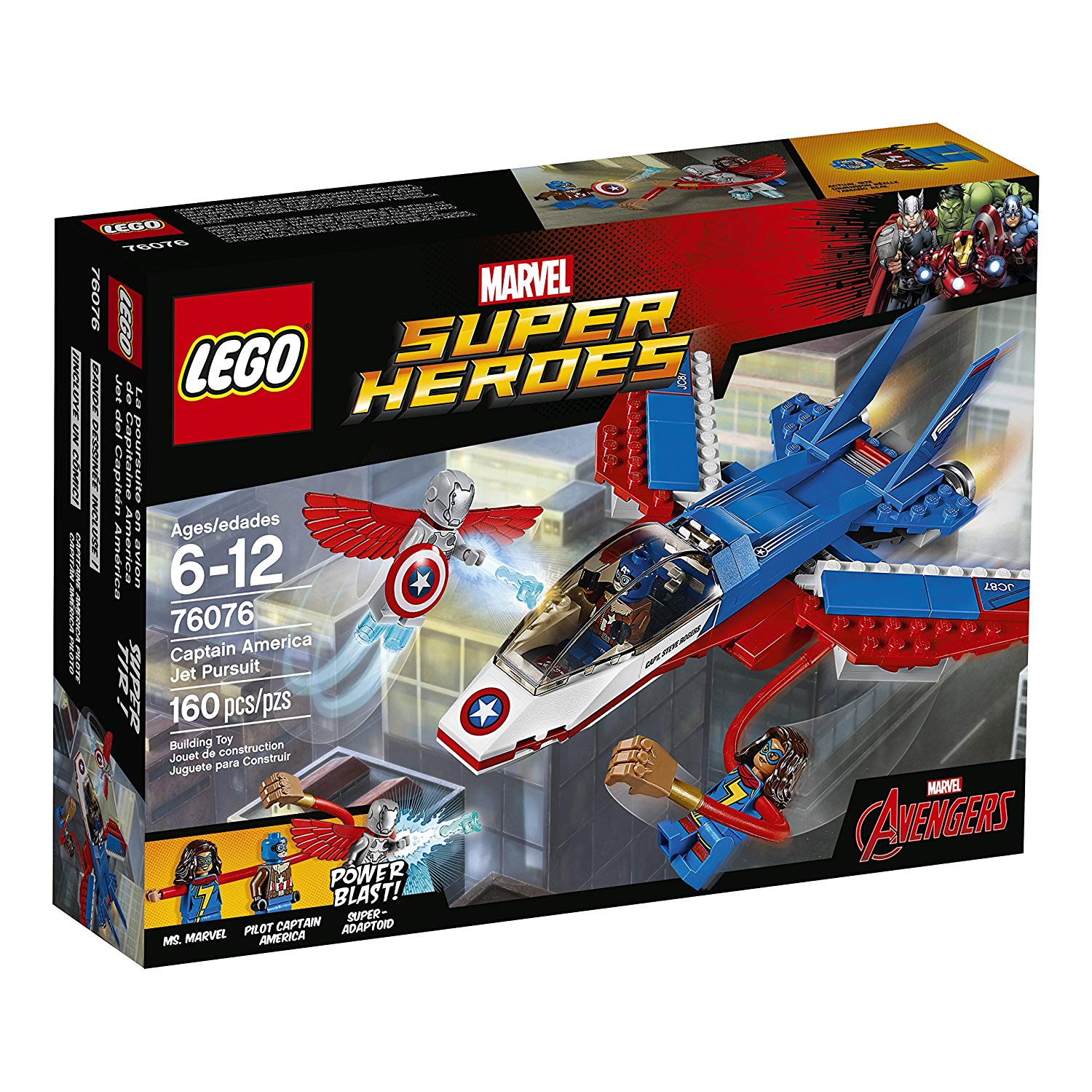LEGO 76076 Marvel Super Heroes Captain America Jet Pursuit