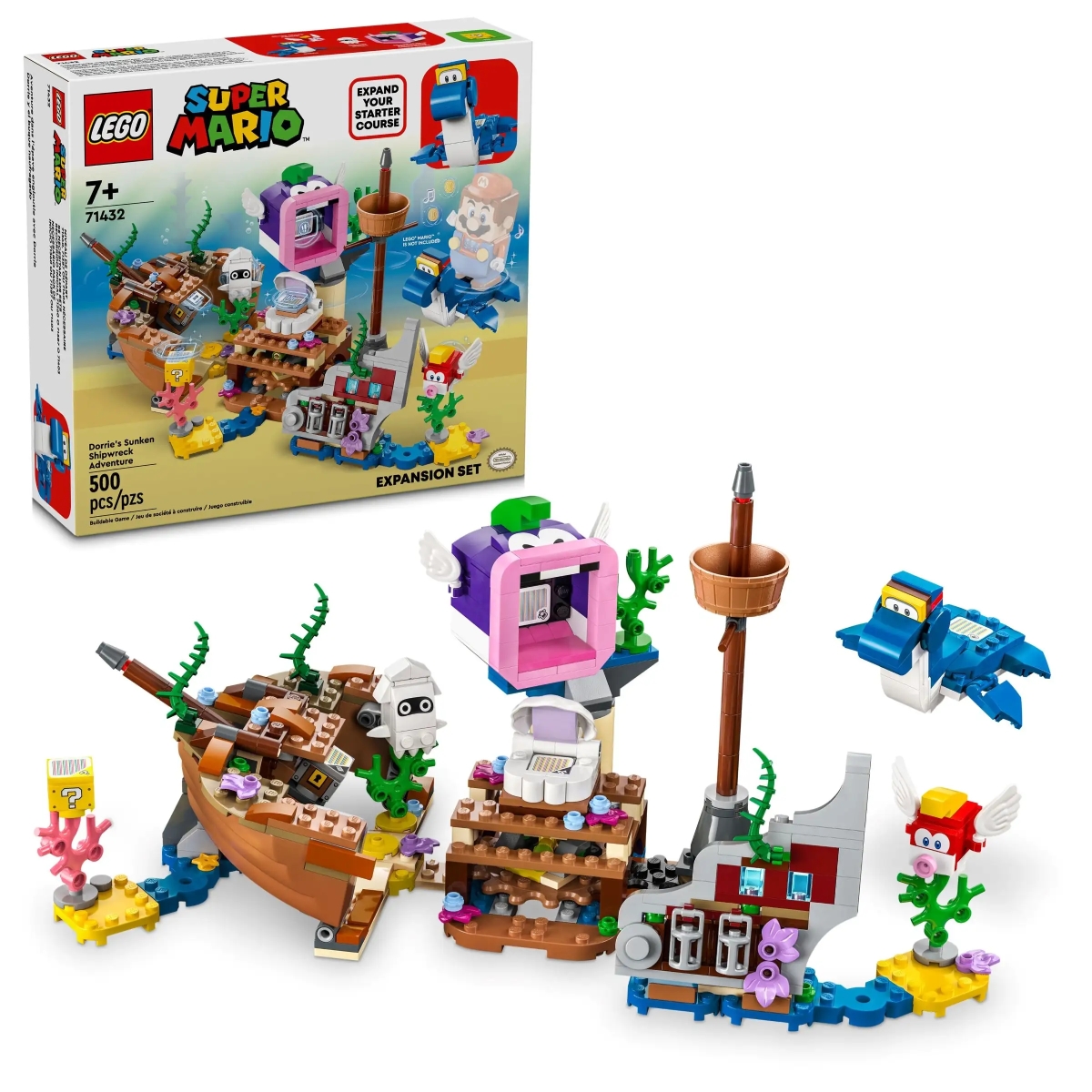 LEGO Super Mario 71432 Dorrie's Sunken Shipwreck Adventure Expansion Set