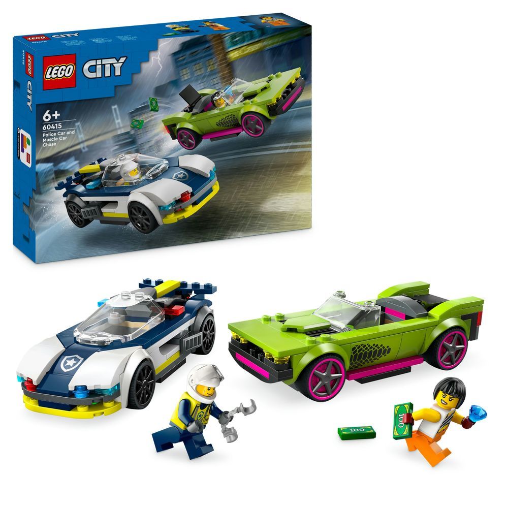 LEGO City Series 60415 Police Car and Muscle Car Chase