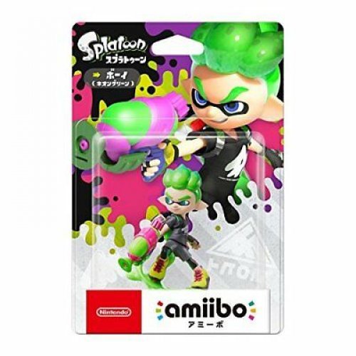Nintendo Amiibo Splatoon Inkling BOY Neon Green Switch Wii Rare