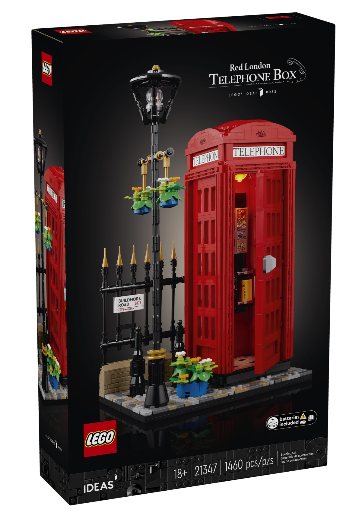 LEGO IDEAS Series 21347 Red London Telephone Box