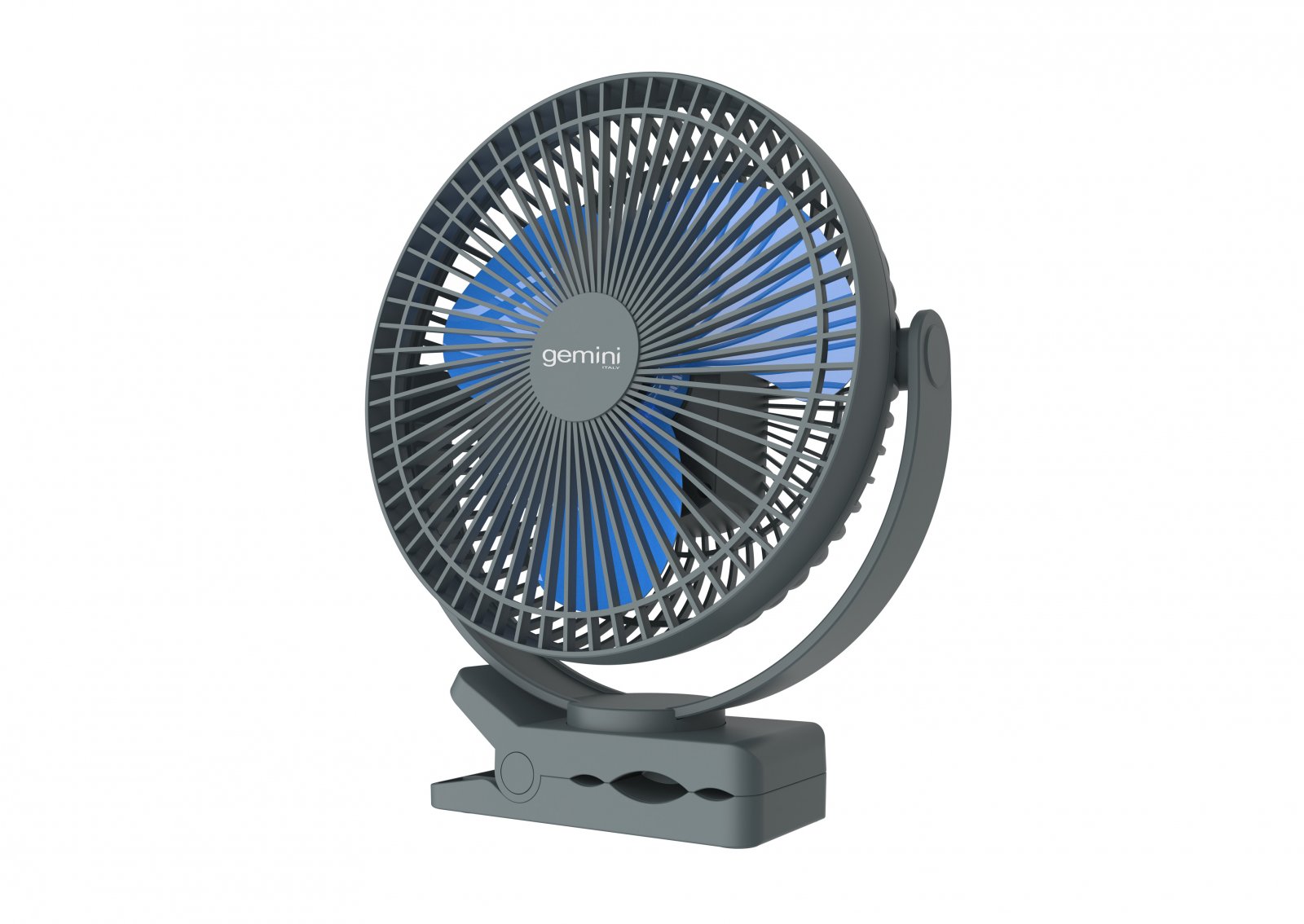 Gemini - 8 inches Cordless Rechargeable Desk Fan / Clip Fan (USB / Cordless)