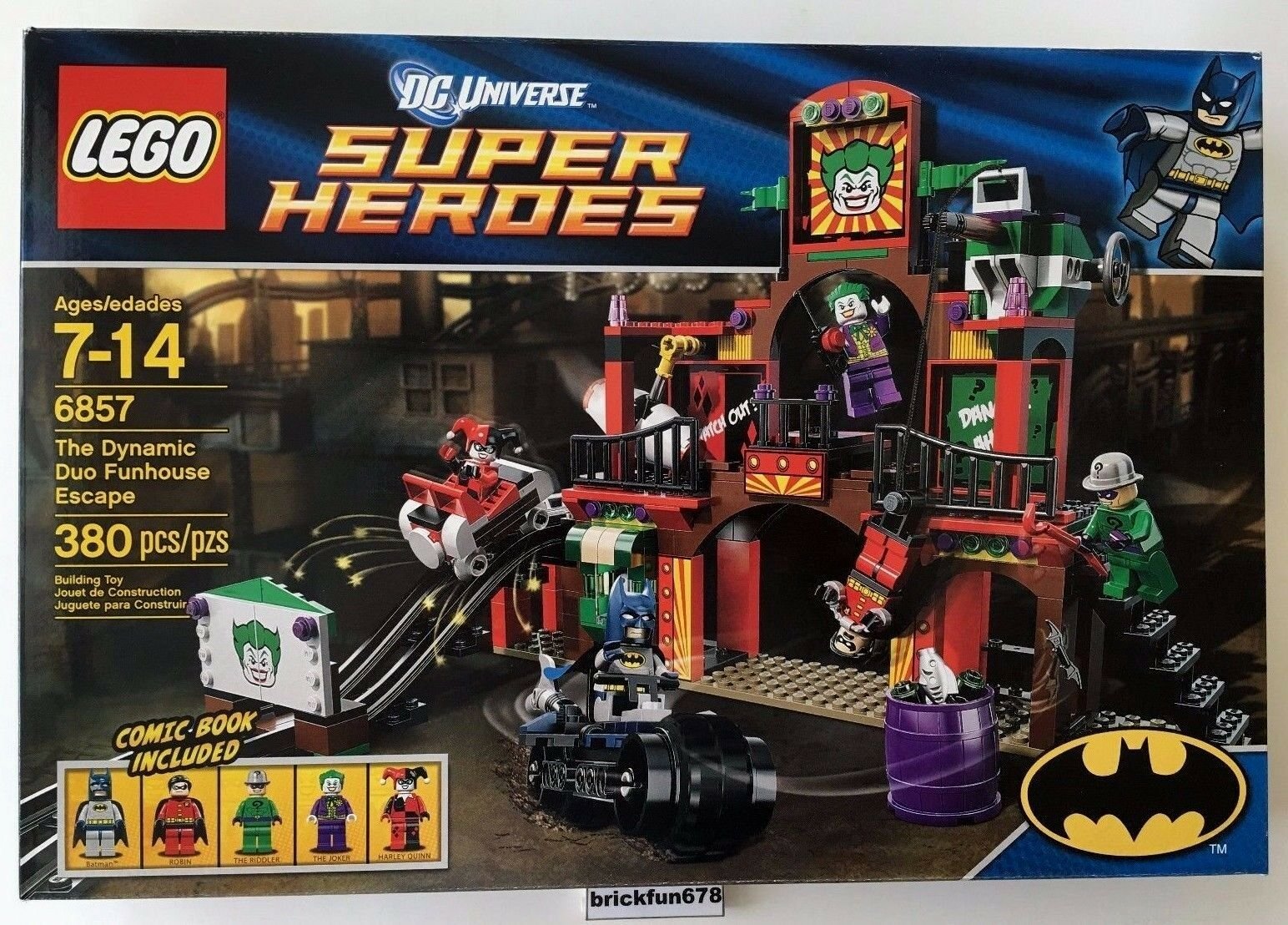 LEGO DC Superheroes 6857 The Dynamic Duo Funhouse Escape Batman Joker