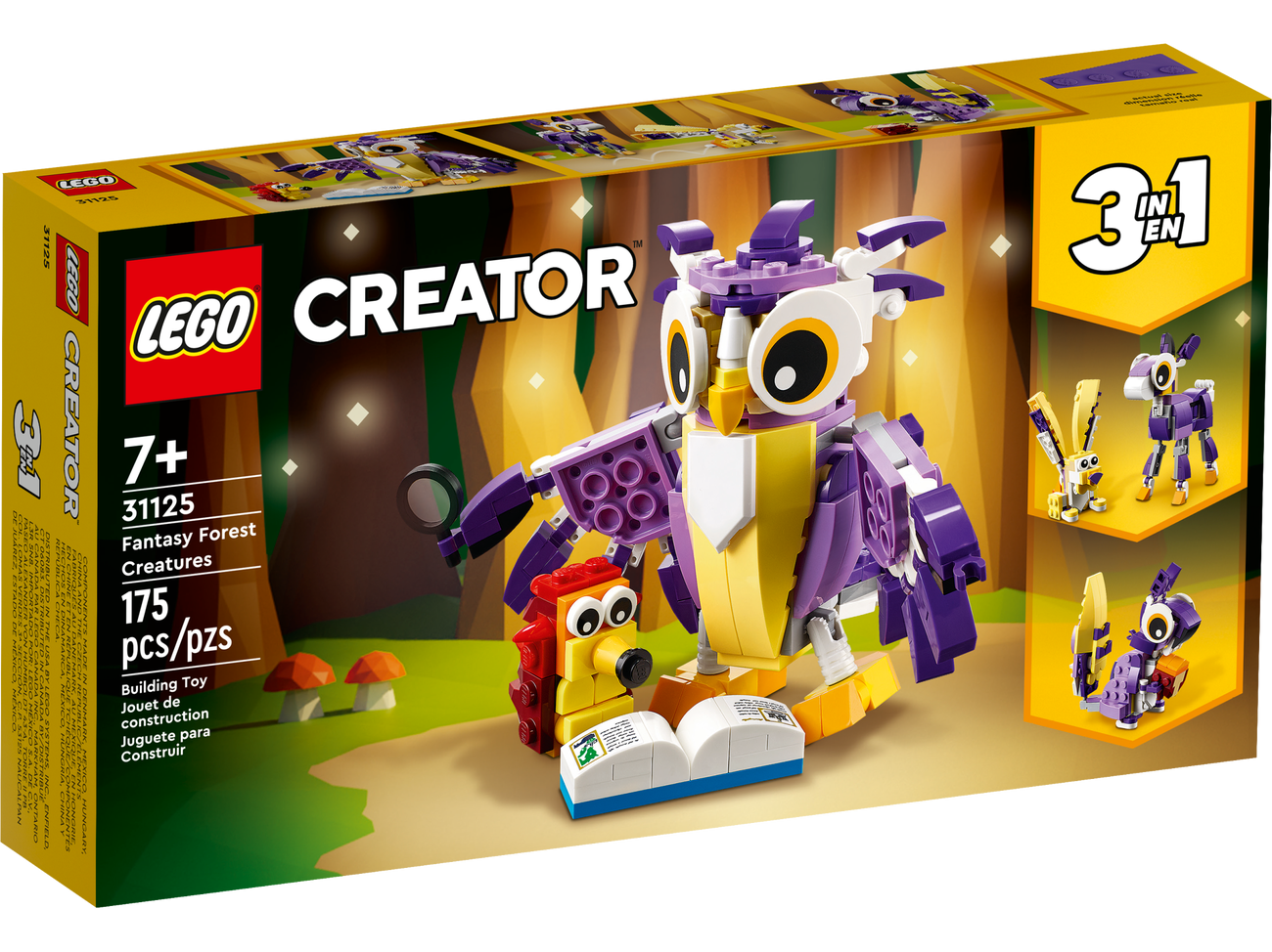 LEGO Creator 3-in-1 31125 Fantasy Forest Creatures