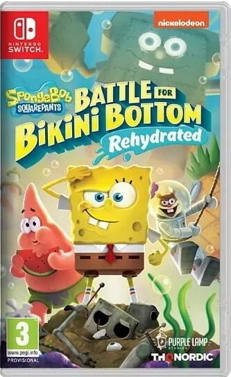 Nintendo Switch Game NS SpongeBob SquarePants: Battle for Bikini Bottom - Rehydrated Chinese/English Version