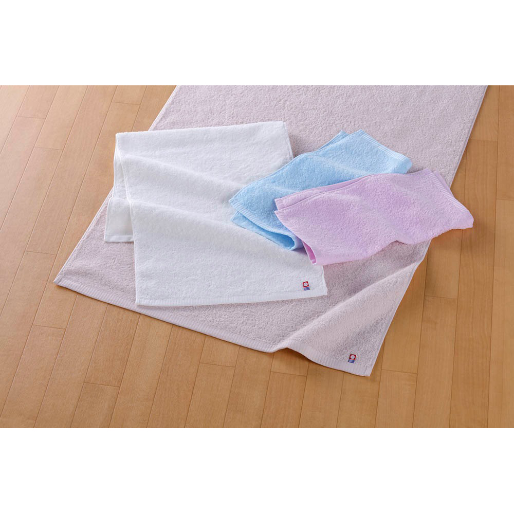 Japan HAYASHI Kifujin Imabari Bath Towel BJ2062 (White/Pink)