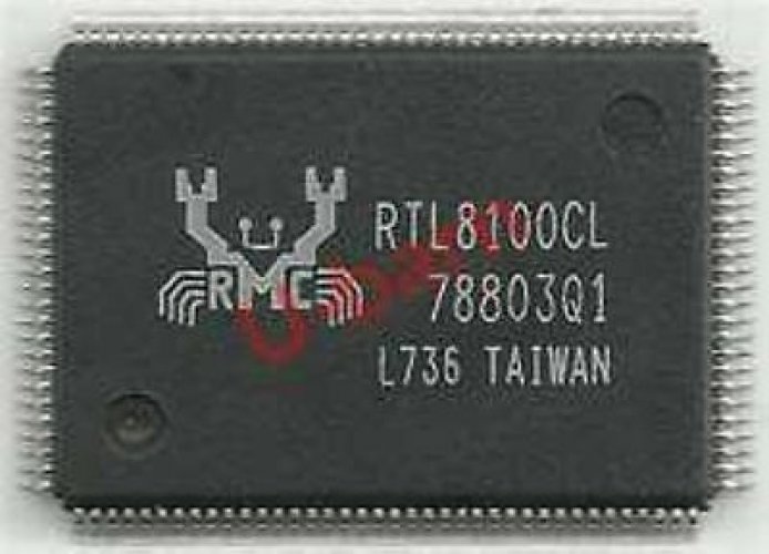REALTEK QFP,SINGLE-CHIP FAST ETHERNET CONTROLLER, RTL8100CL