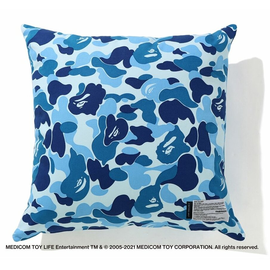 A BATHING APE BAPE x FABRICK ABC CAMO SQUARE CUSHION (Blue)