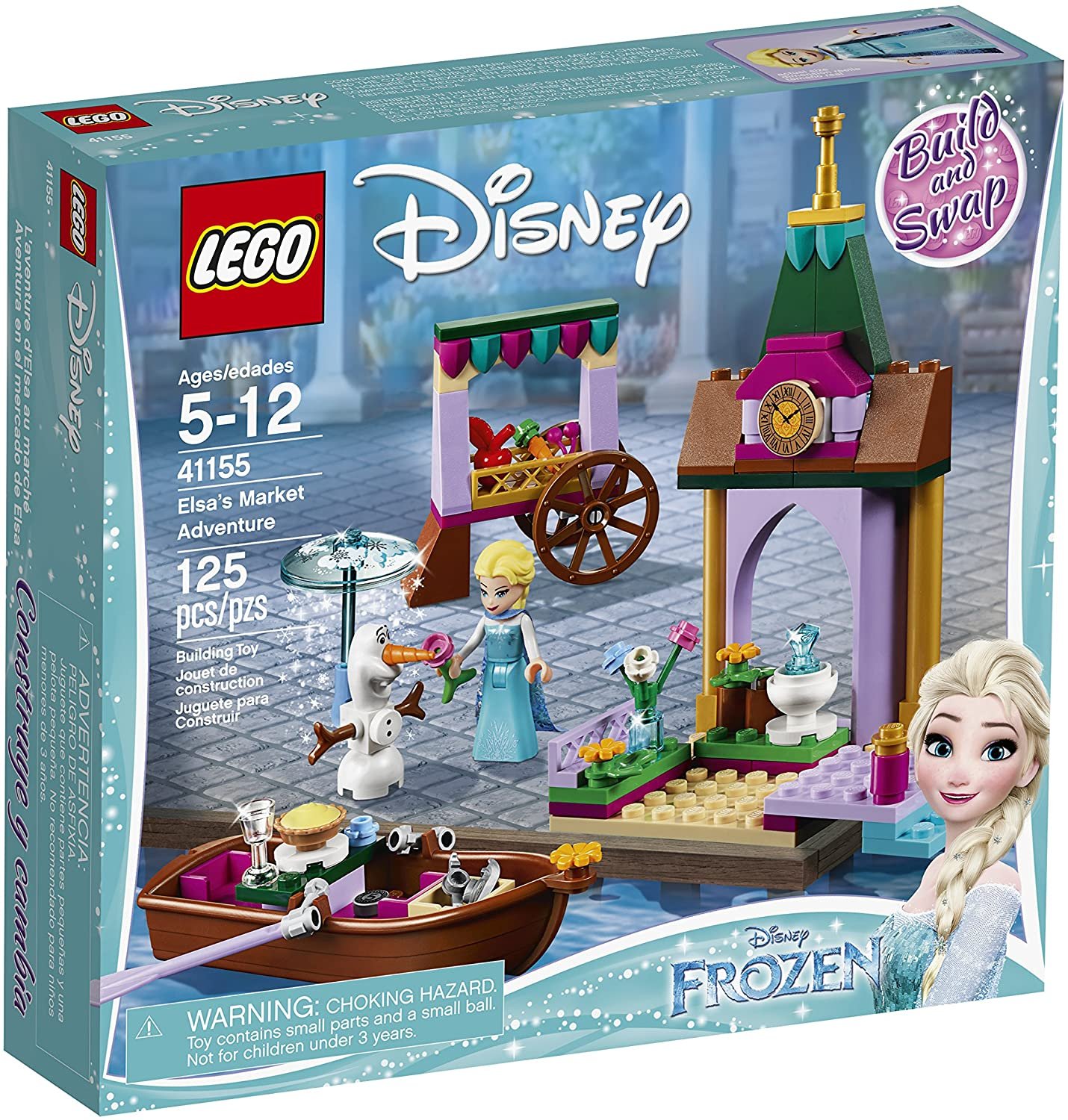 LEGO Disney Series Frozen Elsa’s Market Adventure 41155 Buildable Toy for Girls and Boys