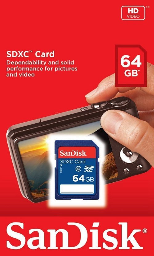 SanDisk 64GB SDXC Card Class 4 Secure Digital Flash Memory SDSDB 064G