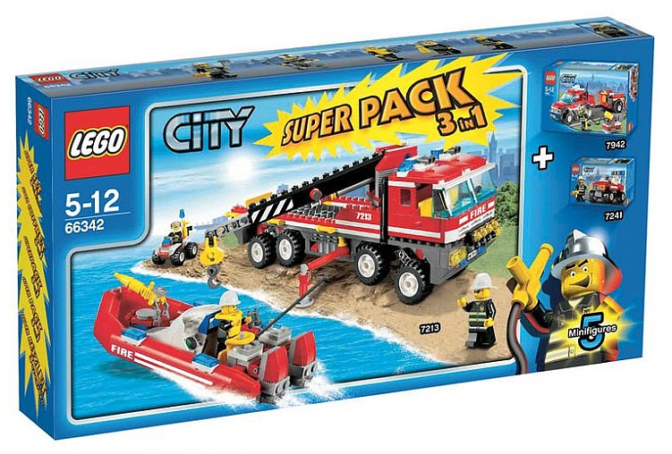 LEGO 66342 City Super Pack 3 in 1 (7213 7241 7942)