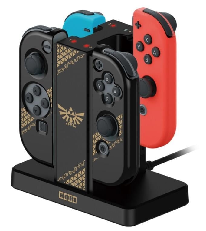 NS Joy-Controller Charging Stand (for 4 use) + Protective PC Cover [The Legend of Zelda: Skyward Sword HD] (NSW-355A) (Hori) - ASIA