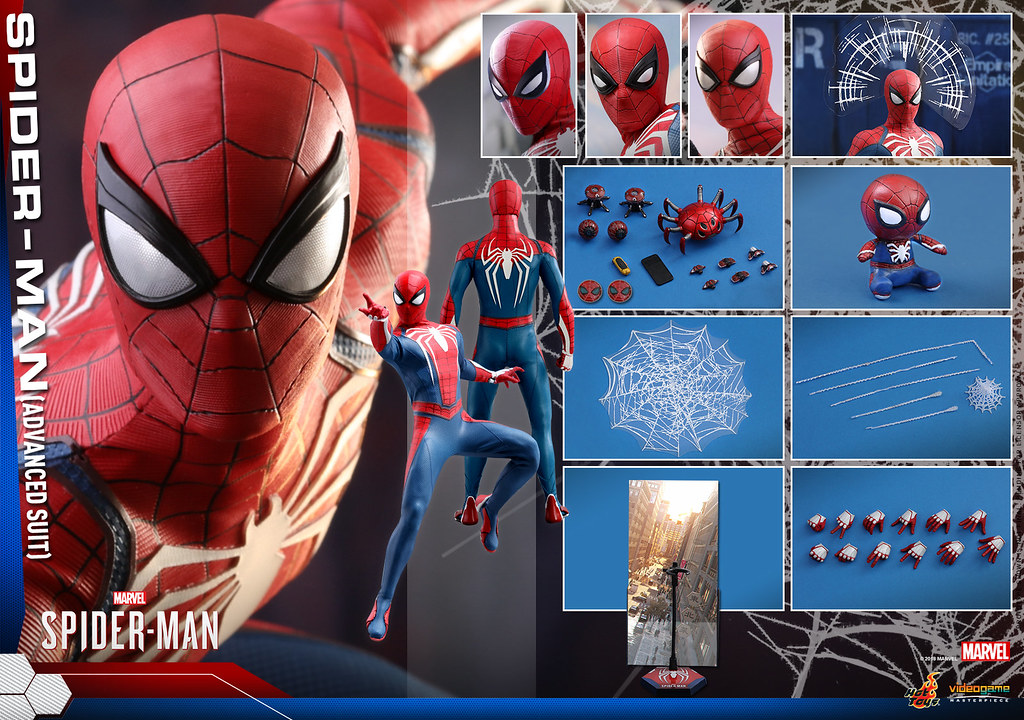 HOT TOYS VGM31 MARVEL'S SPIDER-MAN SPIDER-MAN (ADVANCED SUIT) 1/6 FIGURE