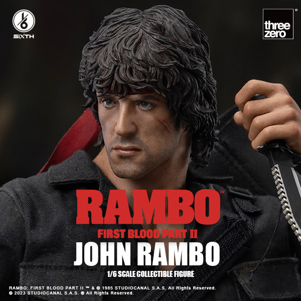 Threezero Rambo First Blood Part II John Rambo 1/6 Action