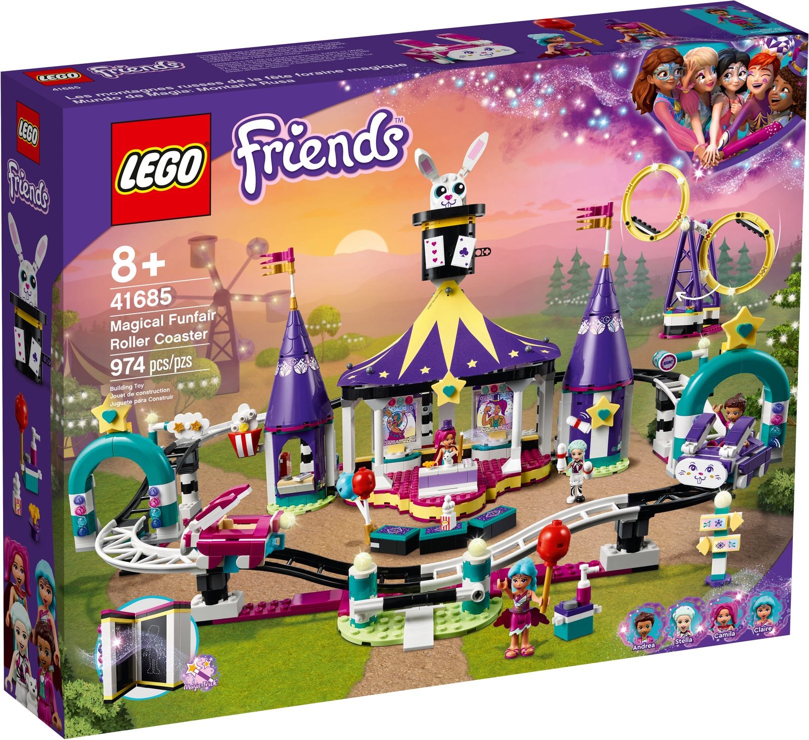 LEGO Friends Series 41685 Magical Funfair Roller Coaster