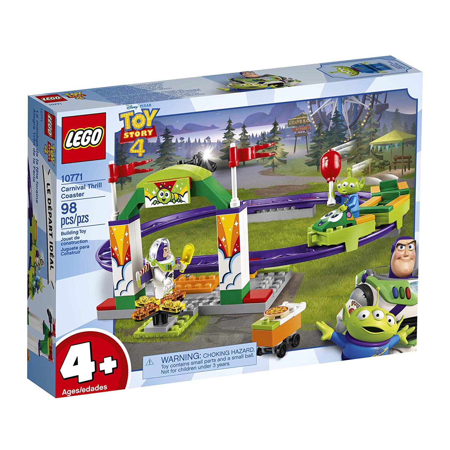 LEGO 10771 Disney Series Pixar’s Toy Story 4 Carnival Thrill Coaster