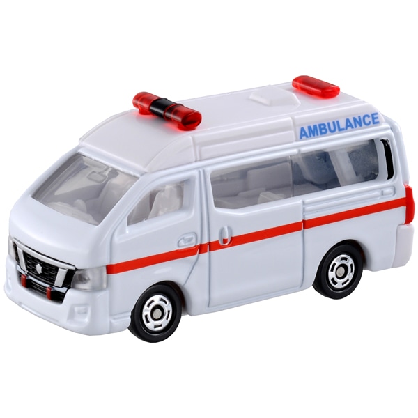 Takara Tomy Tomica No.018 Nissan NV350 Caravan Ambulance Diecast Car