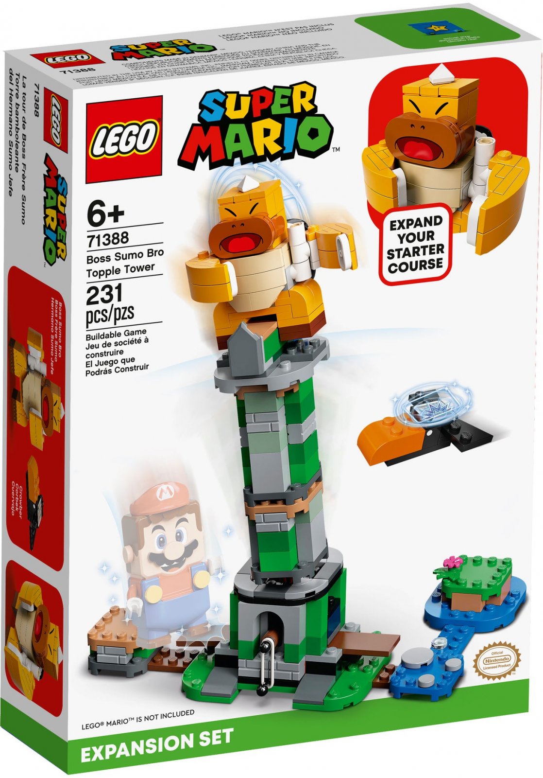 LEGO Super Mario Bros 71388 Boss Sumo Bro Topple Tower Expansion Set