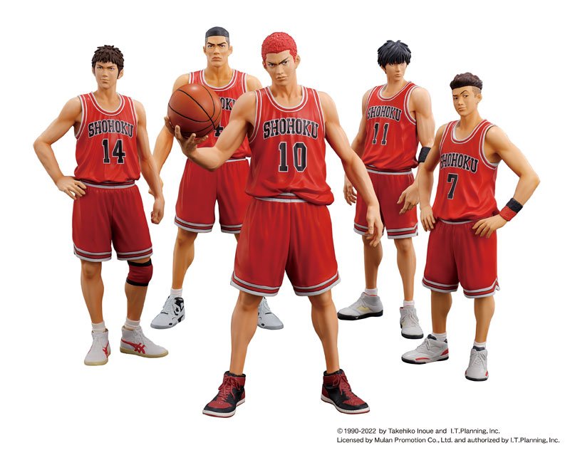 M.I.C. One and Only "SLAM DUNK" SHOHOKU STARTING MEMBER SET Complete Figure