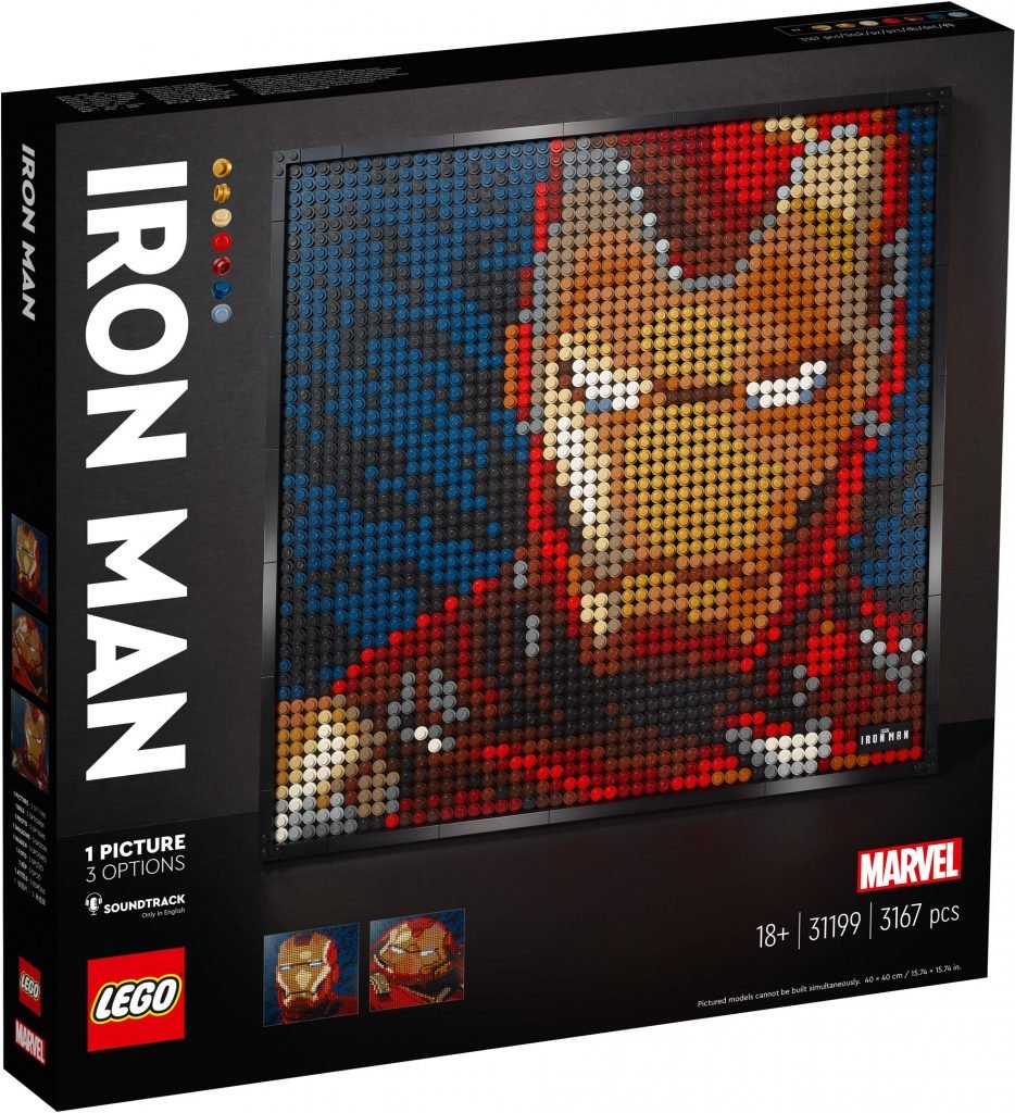 LEGO Mosaic Maker Art Series 31199 Marvel Studios Iron Man