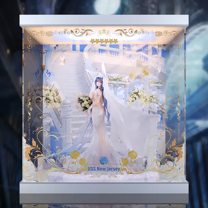 AOWOBOX 高透手辦主題展示盒 適用于 APEX-TOYS 碧藍航線 花園 白雪之儀Ver.手辦
