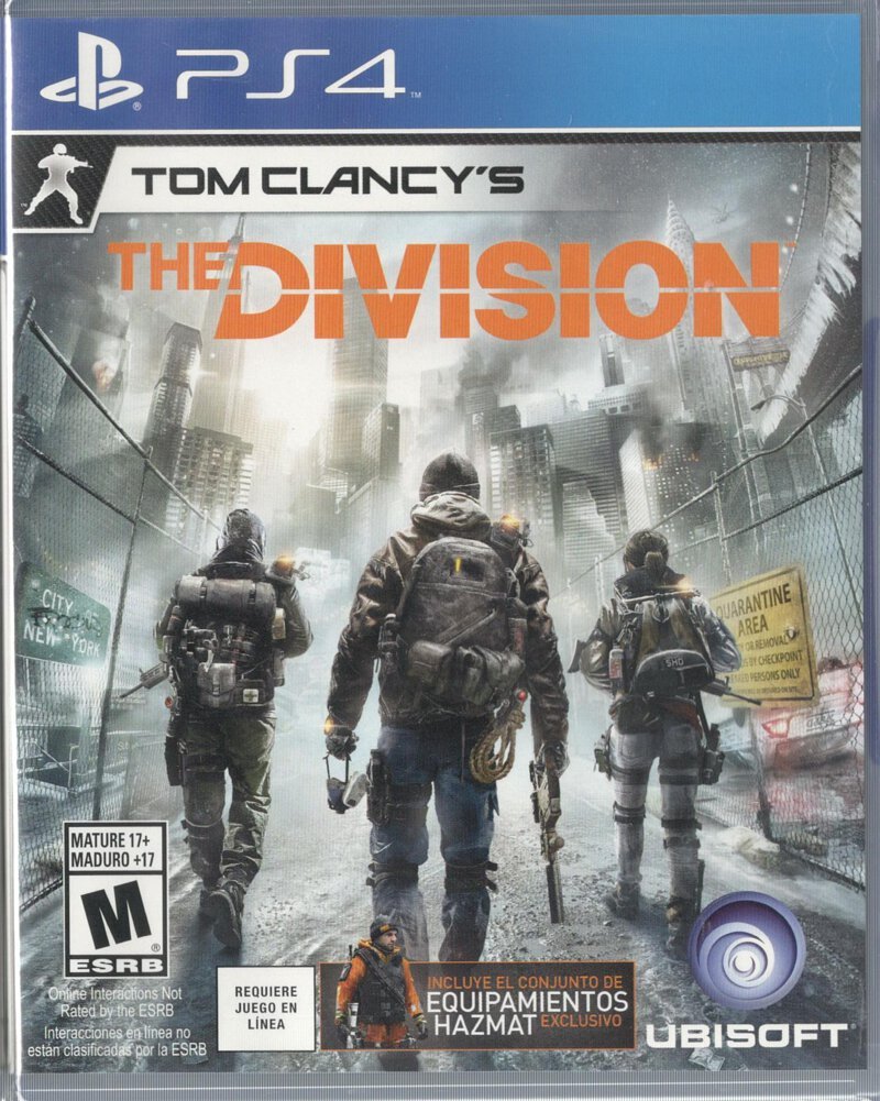 PlayStation 4 Game PS4 TOM Clancy's The Division (US Version) PS4-0570