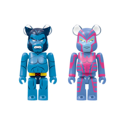 Medicom Bearbrick x Marvel X-Men Happy Lottery Beast & Archangel Pair 100%