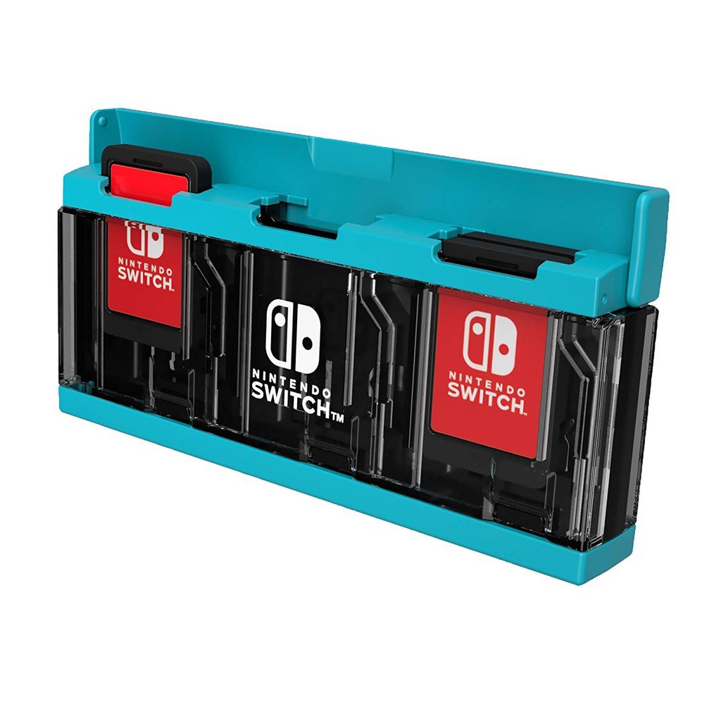 Nintendo Switch Push-Open Card Case (6 Card) (Blue) (NSW-127) (Hori) - JPN