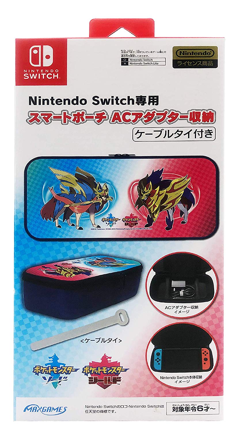 Smart Pouch and AC Adapter Storage for Nintendo Switch (Legendary Pokemon)