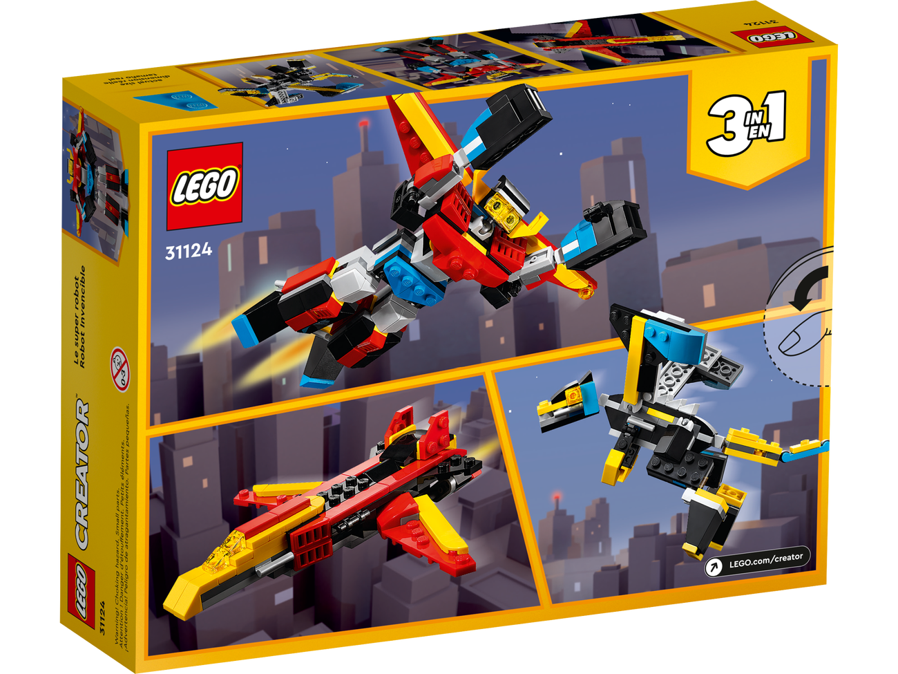 ✩.*˚オーダー受付中✩.*˚ LEGO Creator 3-in-1 31124 Super Robot | eBay