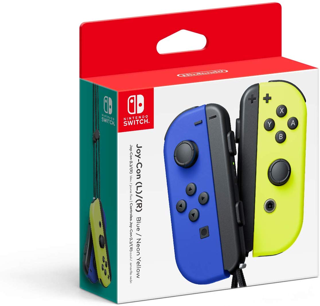 Nintendo Switch NS Joy-Con Controllers (Blue / Neon Yellow)