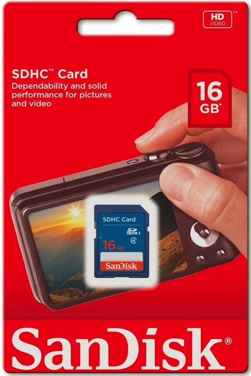 SanDisk 16GB SDHC Card Class 4 Secure Digital Flash Memory SDSDB 016G