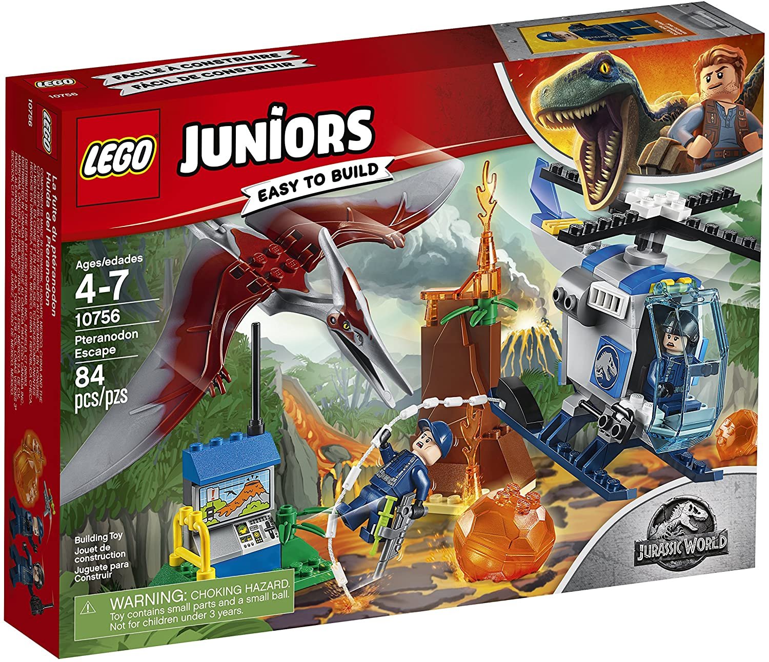 LEGO Juniors/4+ Jurassic World Pteranodon Escape 10756 Building Kit