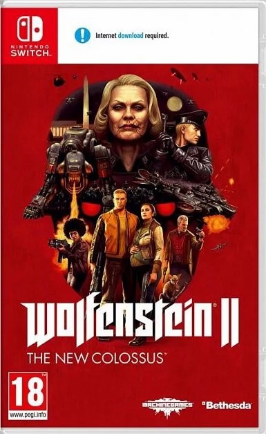 Nintendo Switch Game NS Wolfenstein II: The New Colossus Chinese/English Version
