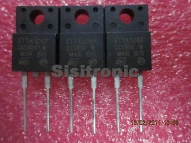 ST STTA506F TO-220 TURBOSWITCH E ULTRA-FAST HIGH VOLTAGE