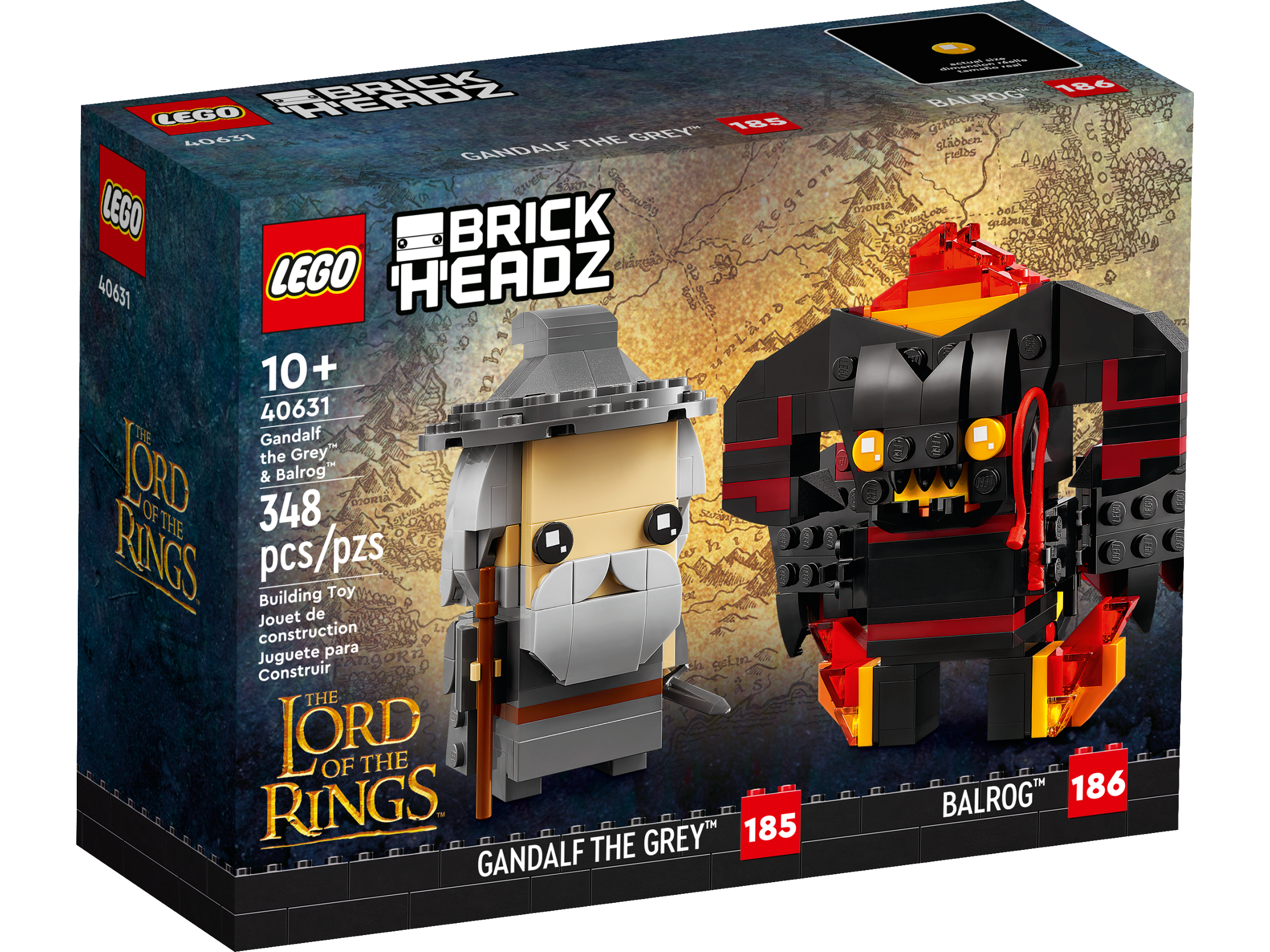 LEGO 40631 Gandalf the Grey™ & Balrog™ (Brickheadz，Lord of the Rings)