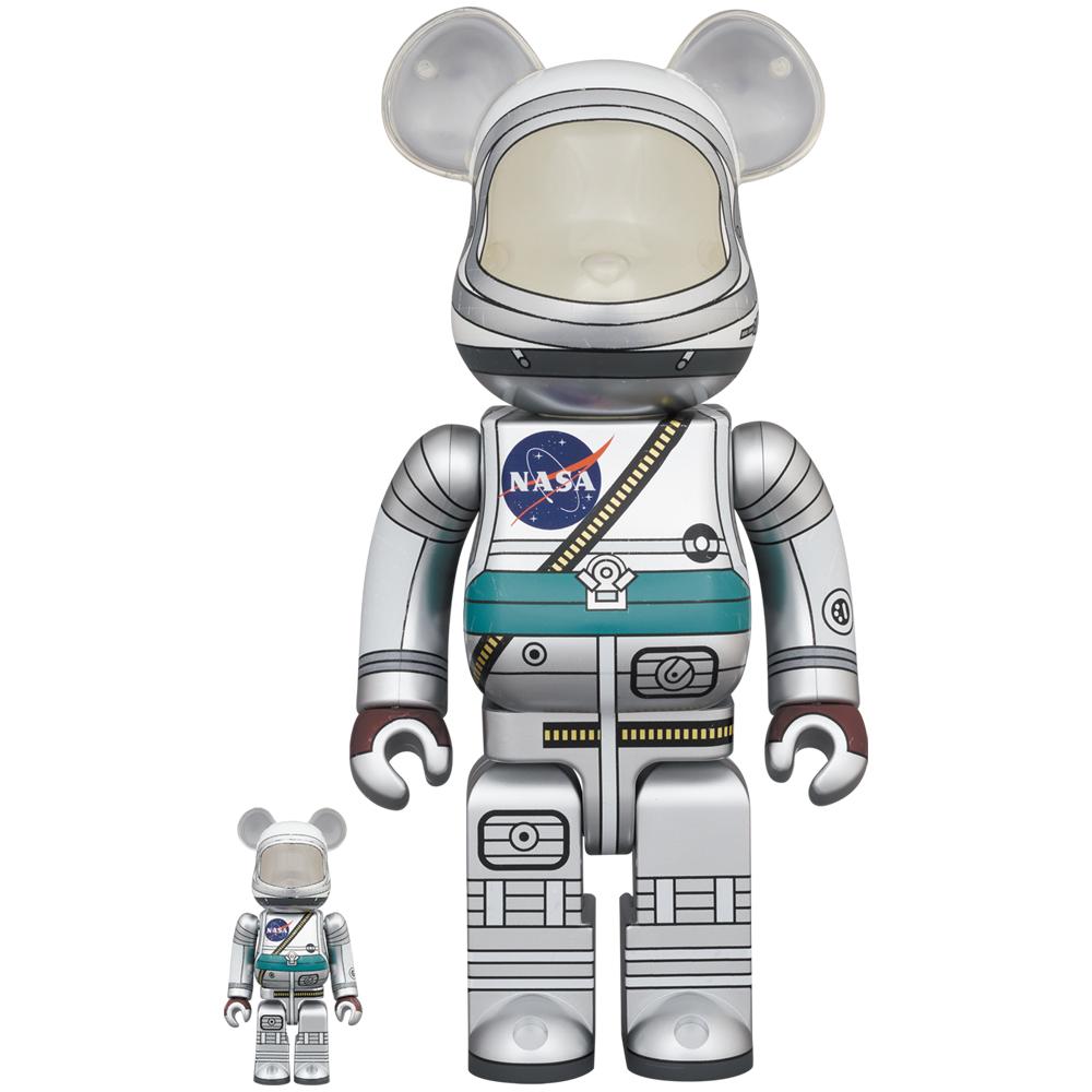 Medicom Be@rBrick BearBrick Project Mercury Astronaut 100％ & 400％