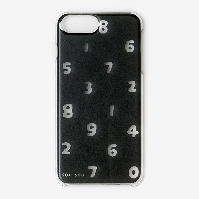 SO-SU-U Phone 6 Plus 6S Plus 7 Plus 8 Plus Cover Case Clear SO-SU-U Black - Made in Japan