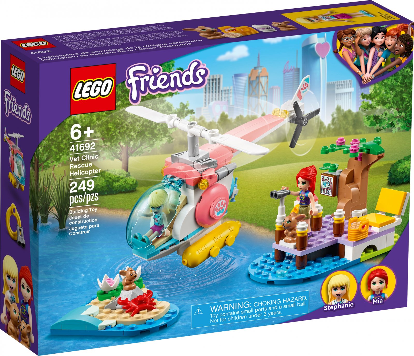 LEGO Friends Series 41692 Vet Clinic Rescue Helicopter